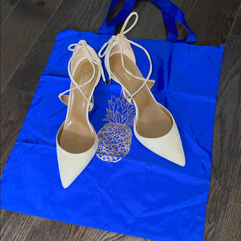 Aquazzura Cream Heels
